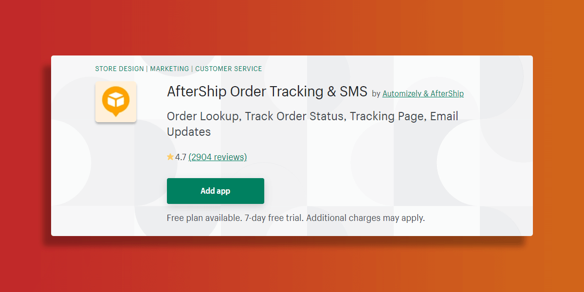 AfterShip Order Tracking & SMS