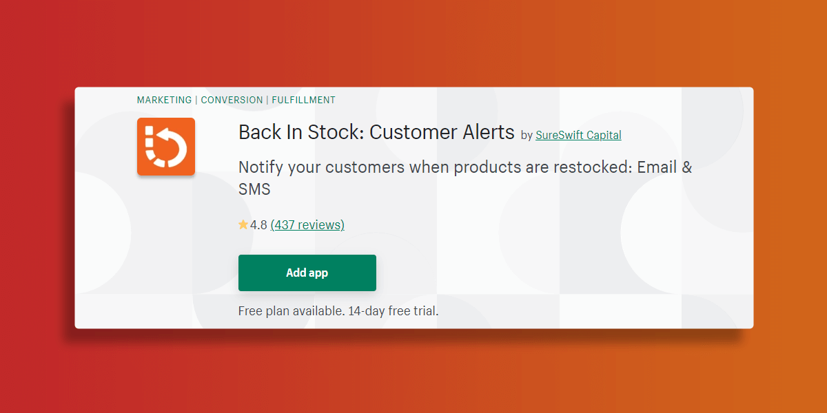 Back In Stock: Customer Alerts